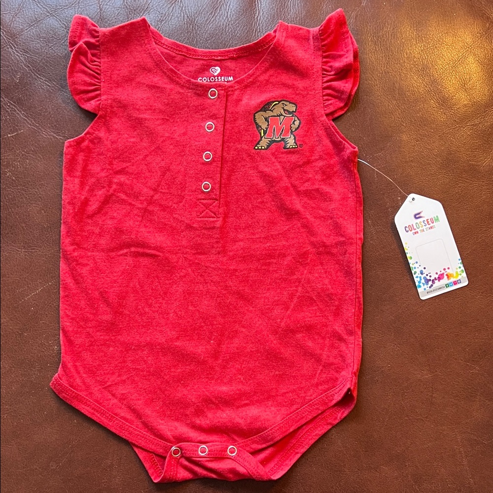 NWT Colosseum University of Maryland youth Bodysuit